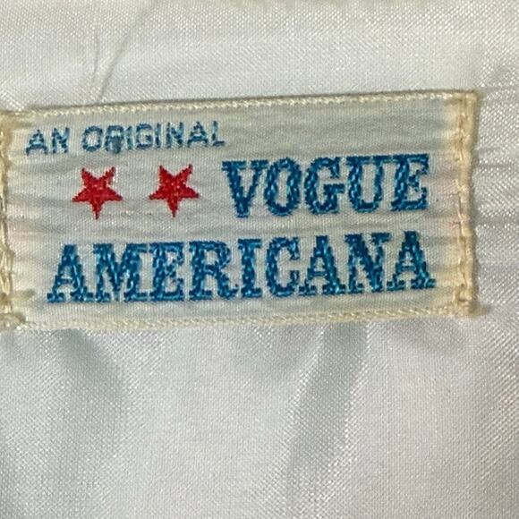 Vintage 70s Vogue Americana Cream Belted Maxi Dress Rosette Detail Women'sSmall - Picture 4 of 9